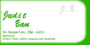 judit ban business card